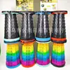 Taburete Arcoíris de Moda, Taburete de Color Sólido, Taburete Plegable Telescópico para Exteriores, Taburete Portátil Multicolor para Pesca, Taburete Pequeño para Hacer Cola