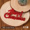 Decoração de Bolo de Natal 2026 Eva Papai Noel Vela Coração Inserção de Presente Decoração de Festa de Véspera de Natal