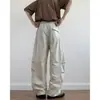 Calça Casual Masculina de Verão com Toque Fresco, Secagem Rápida, Plissada, Corte Irregular, Estilo Fino, Tendência, Versátil, Reta, Solta, Perna Larga, Longa