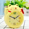 Reloj al por mayor tienda de 9.9 yuan suministro despertador de gato de la suerte tamaño pequeño regalo festivo de vacaciones regalos para empresas
