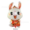 Nuevo Globo de Película de Aluminio de Pascua Conejo Decoración de Fiesta EASTER Conejo de Dibujos Animados Orejas Largas Globo de Conejo