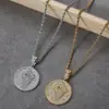 Hip-Hop Europeo y Americano Colgante Pequeño Puño de Cobre Regalo Cumpleaños Redondo Marca Collar ins Pareja Apilado Cobre Completo Circonio Collar