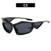 Gafas de Sol Futuristas Estilo Novio 2023 Moda Y2K Street Shoot Hip Hop Alienígena Gafas para Mujer