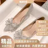 Grulla Blanca Almohada 2026 Nuevo Otoño Más Vendido Versátil Gama Alta Suela de Cuero Vacuno Zapatos Individuales Zapatos de Boda Fiesta de Damas de Honor Zapatos Casuales