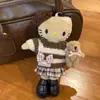2025 Tendencia Estilo Chanel Piernas Largas Kt Llavero Moda Elegante Cuero Negro Piernas Largas Kt con Bolso Falda Colgante