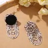 Estilo Hong Kong Retrô Elegante Tecido Rosa Borla Contas DIY Acessórios de Cabelo Adorno de Cabeça Brincos Bolsa Corsage Acessórios Material