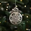 Transfronterizo Nuevo Producto Colgante de Plástico Plateado con Forma Decoración Colgante de Árbol de Navidad Brillante Galvanizado Accesorios Pequeños Adornos de Navidad en Stock
