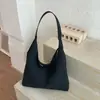 Bolsa de Lona Rayada de Gran Capacidad para el Trayecto Diario Mujer 2026 Nueva Moda Versátil Bolso de Hombro Único Bolso Tote para Salir y Trabajar