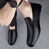 Nueva Colección Primavera/Otoño 2026: Mocasines Casuales a Cuadros, Zapatos Versátiles para Hombre, Mocasines Estilo Coreano, Zapatos de Piel Antideslizantes de Suela Suave