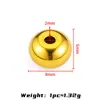 Ábaco de Acero Inoxidable con Agujero Pasante, Cuentas Hechas a Mano para DIY, Cuentas Pequeñas de la Fortuna, Perlas, Cera de Abejas, Cuentas de Cristal, Accesorios para Pulseras DIY