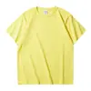 Camiseta de Algodón Manga Corta para Hombre Verano Transpirable Cuello Redondo Camiseta Deportiva Exterior Color Sólido Ropa de Trabajo Comercio Exterior Mayorista