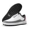 Sapatos de golfe PGM para homens, sapatos impermeáveis de verão com cadarços giratórios e travas móveis, sapatos esportivos para homens, fornecimento direto do fabricante