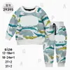 Sudadera de Otoño Nueva de Cuello Redondo Transfronteriza Material Ropa para Bebés y Niños Traje de Dos Piezas Traje Deportivo Casual [Mayoreo]