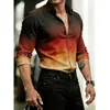 Camisa casual de manga longa com colarinho para homens, comércio exterior transfronteiriço, roupas masculinas, camisa plus size Amazon