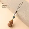 Bolsita para Hombre, Bolita de Bolsita de Sándalo Verde Estilo Antiguo, Cordón para Cadena de Teléfono Móvil, Colgante Q de Aromaterapia, Se Puede Abrir para Colgar en el Teléfono