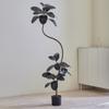 Lámpara de jardinería nórdica de lujo para sala de estar interior, maceta grande de alta gama, lámpara de lujo biónica, adornos de plantas de árbol falso, simulación verde