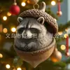 Producto Nuevo Transfronterizo Acrílico 2D Tuerca Serie Animales Adornos Colgantes Decorativos para Hogar, Jardín y Espejo Retrovisor de Coche