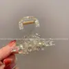 Pinza de Clip Mediana de Cristal Retro Moda 2025 Nuevo Pinza de Tiburón de Gama Alta para Volumen de Cabello Pequeño en la Parte Posterior de la Cabeza Accesorio Caliente para el Cabello