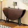 Mesa Plegable para Uso Doméstico, Mesa de Comedor Redonda, Mesa Plegable Móvil, Mesa de Comedor Plegable Modelo Nuevo, Otros Tipos