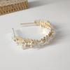 Diadema de Hoja de Aleación Dorada Europea y Americana Nueva Diadema Metálica de Hoja Mori Corona Nupcial Sello de Cabello Super Hada Accesorios para el Cabello
