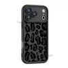 Funda de Teléfono de Moda Transfronteriza Estilo Retro Maillard Estampado de Leopardo Marrón iPhone18Pro Funda Suave Mate Apple 15Pro