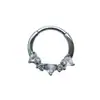 Anel Septo Nasal de Aço Inoxidável 316L Transfronteiriço Europeu e Americano Anel Ferradura Cor Degradê Anel Nasal C-Bar Anel Nasal Estilo Natal Piercing