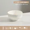 Conjunto de Tigela e Prato Cerâmico de Alto Valor Estilo Creme Colorido Sob Esmalte para Uso Doméstico, Pratos Simples para Arroz, Tigelas para Macarrão, Tigelas para Sopa, Conjunto de Tigela e Prato DIY