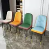 Cadeira de jantar para uso doméstico e comercial, cadeira de hotel restaurante de luxo leve, mesa e cadeira de jantar modernas minimalistas, cadeira de reunião com encosto