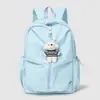 Estilo Minimalista 2026 Nueva Mochila Dopamina, Mochila Casual Ligera para Estudiantes Mujeres con Lindo Colgante de Oso, Alto Valor Estético