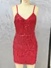 Amazon Transfronterizo Vestido de Tirantes con Lentejuelas Estilo Europeo y Americano para Mujer Vestido Corto de Verano Ajustado Sexy sin Espalda para Fiesta