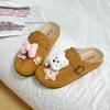 Zuecos Pantuflas Retro Birkenstock para Mujer 2025 Primavera y Otoño Nuevo Estilo Slip-On Estilo Literario Modernos Versátiles Zapatos Birkenstock