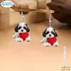 Pendientes Colgantes Gatito Espacial Transfronterizos Accesorios Sexy para el Día a Día y Fiestas Regalos de Navidad Adecuados para Mujeres Todas las Estaciones