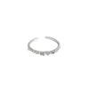 Anillo abierto de plata de ley 925 para mujer, ajustable, moderno, personalizado, diseño de nicho, estilo frío, anillo de dedo avanzado