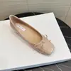 Sapatos Femininos estilo Ballet com Salto Aumentador de 5cm, Laço, Bico Quadrado Baixo, Coleção Outono 2024, Sapatos de Festa Franceses com Solado Macio