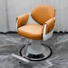 Silla de Peluquería de Moda Modelo Nuevo 2025 Silla de Barbería de Acero Inoxidable Silla Dedicada de Peluquería para Cortar el Cabello
