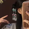 "Nanguo Lan Yiu" Nuevo Estilo Étnico Chinoiserie Pasador de Pelo con Borla para Niña Nicho Elegante Pinza Lateral para Flequillo Accesorios para el Cabello