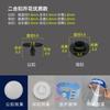 Hebilla Fija para Mascarilla Protectora Desechable Hebilla a Presión Plástico Dos Botones Banda Elástica Broche de Resina Pulsera con Broche Doble