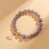 Pulseira de Ônix Cinza Natural Esmaltada a Fio para Venda por Atacado com Pingente de Cabaça Novo Design Original Chinês de Nicho de Luxo Leve Pulseira
