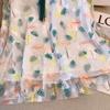 Vestido Cheongsam para niñas, nuevo vestido de verano de estilo chino con mangas voladoras, vestido de princesa para niñas, vestido Tang, vestido antiguo, vestido de estilo antiguo.