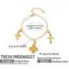 Cadena Geométric Corazón Exagerado Clavícula Acero Inoxidable Zirconio Collar Colgante Gota Aceite Sol Pulsera Set de Joyería para Mujer