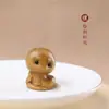 Palo de Rosa Tallado Doce Signos del Zodiaco Serpiente Juguete DIY Colgante Bebé Serpiente Lingote Pequeña Serpiente Llavero Colgante para Teléfono Móvil