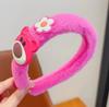 Infantil de pelúcia dos desenhos animados headband meninas bonito princesa cocar bebê faixa de cabelo outono einverno novo super bonito acessórios de cabelo
