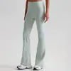 Pantalones de Pierna Ancha Acampanados Estilo Europeo y Americano, Ajustados, Sensación de Segunda Piel, Pantalones de Yoga Levanta Glúteos para Mujer, de Cintura Alta, Ligeramente Acampanados, Pantalones Deportivos Casuales al por Mayor