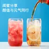 Copo de Coca-Cola de Vidro Transfronteiriço de 16 onças Copo de Coca-Cola para Bebidas Geladas Copo de Sucção de Silicone Gao Peng com Tampa de Bambu
