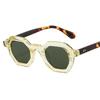 Gafas de Sol Poligonales de Uñas de Arroz Retro Europeas y Americanas Ins Gafas de Sol Protección Solar Estilo Cóncavo Avanzado Gafas de Sol de Moda