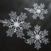 Decoraciones para árbol de Navidad copo de nieve acrílico copo de nieve para fotografía accesorios copo de nieve boda centro comercial diseño de tienda colgante de copo de nieve