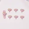 Accesorios populares transfronterizos para decoración de uñas de hoja de arce, pequeños accesorios de resina para manualidades DIY, aretes, pinzas para el cabello, decoraciones de uñas ponibles y pedrería