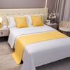 Corredor de Cama de Color Sólido Nórdico, Exclusivo Lujo de Alta Gama, Cubierta de Cama Personalizable, Bufanda para el Pie de Cama de Dormitorio, Venta Directa del Fabricante