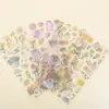 Estilo Menina Planta Flor Margarida Cristal Fresco Gato 3D Adesivos Tridimensionais Artesanais Infantis para Decoração de Computador e Celular