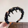 Diadema de estilo de cabello para la frente de caña alta 2026, versátil con dientes para un agarre antideslizante, diadema para lavarse la cara, colección de accesorios para el cabello para mujeres
